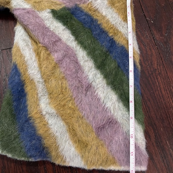 Striped Multicolor Open-Front Sweater - Picture 4 of 11